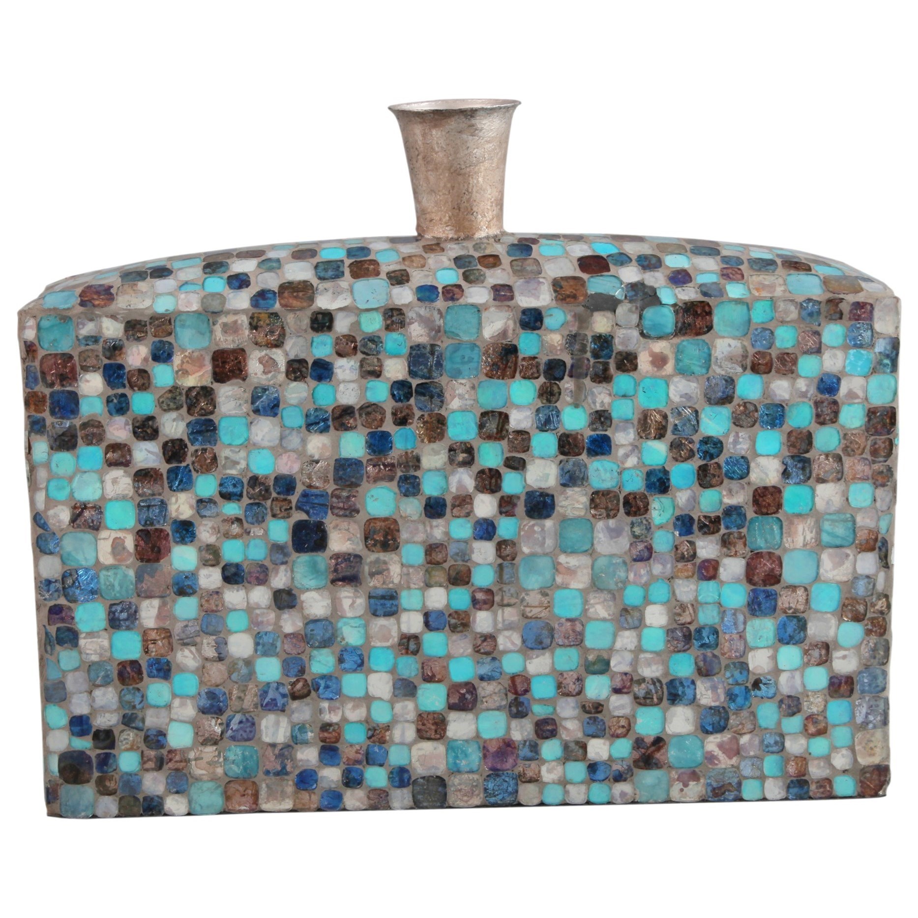 Vases & Urns Azul Mosaic Vase Low Sadler's Home Furnishings Vases/Urns